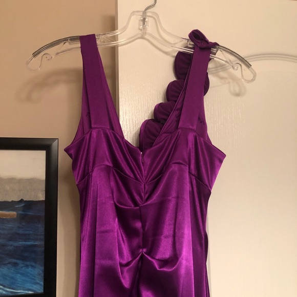 Purple Mermaid Style Dress - Picture 3 of 4